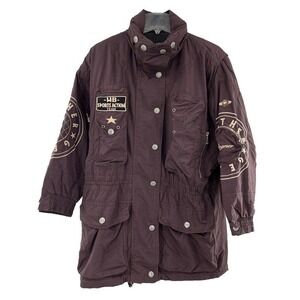 Bogner Women's Purple Jacket Parka Size 10 Oversized Winter Gear